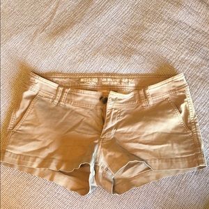 Khaki Low Rise Short Shorts
